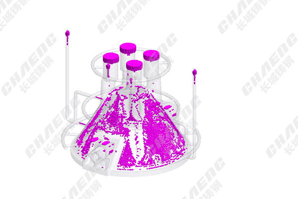鑄造廠大型鑄鋼件澆筑前是如何模擬澆筑的？